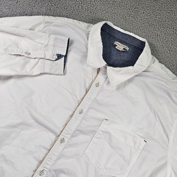 Carbon2Cobalt Other - Carbon2cobalt Shirt Mens 2XL White Cotton Button Up Long Sleeve Chambray Casual